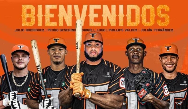 Toros firman a Phillips Valdez, Julián Fernández, Dawell Lugo, Pedro Severino y Julio E. Rodríguez