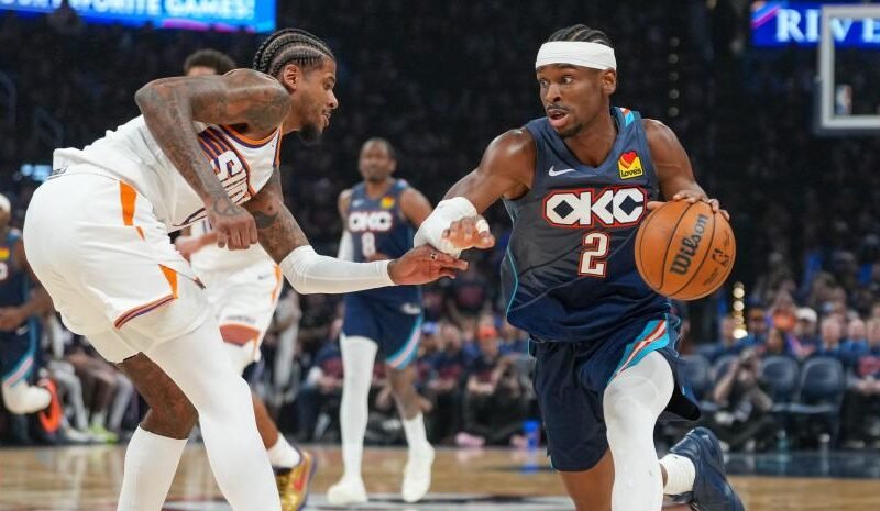 Gilgeous-Alexander anotó 37 puntos y los Thunder vencieron a los Suns para ponerse 2-0 en la serie