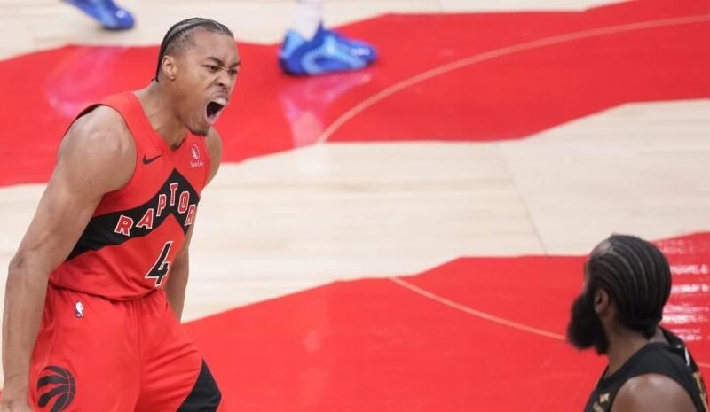 Scottie Barnes anota dos tiros libres y los Raptors vencen Cleveland e igualan serie