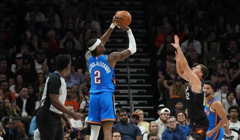 Gilgeous-Alexander anotó 31 y Oklahoma completa barrida sobre Suns