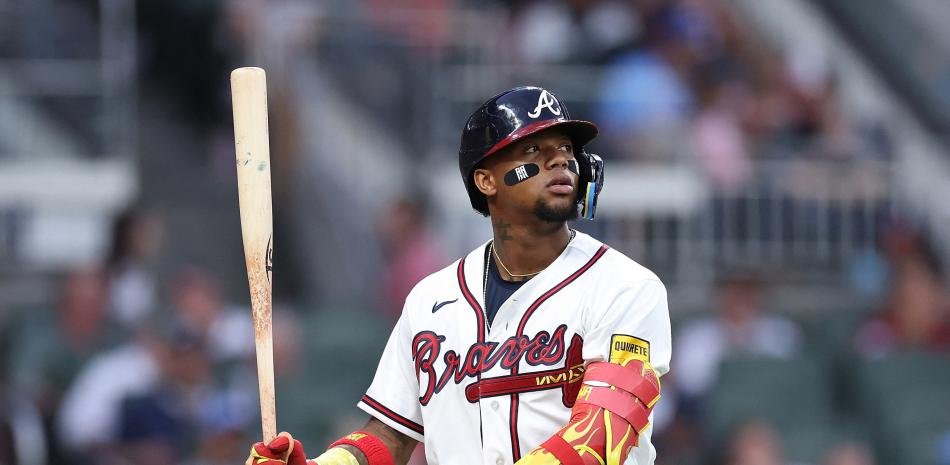 Ronald Acuña Jr. a la lista de lesionados por tirón en la corva izquierda