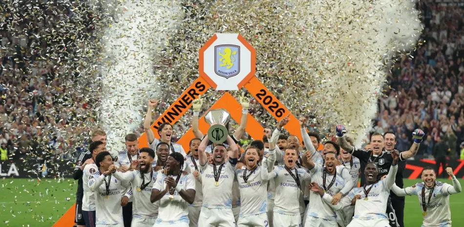 Aston Villa conquista la Liga Europa y pone fin a sequía de 30 años sin trofeos